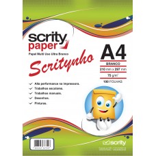 Papel Sulfite Offset FSC A4 210mmx297mm 75g 100fls cx com 25 - Scrity